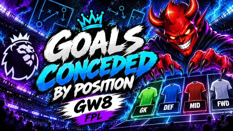 FPL goals conceded by position, GW2 to GW7, by FPL Armo