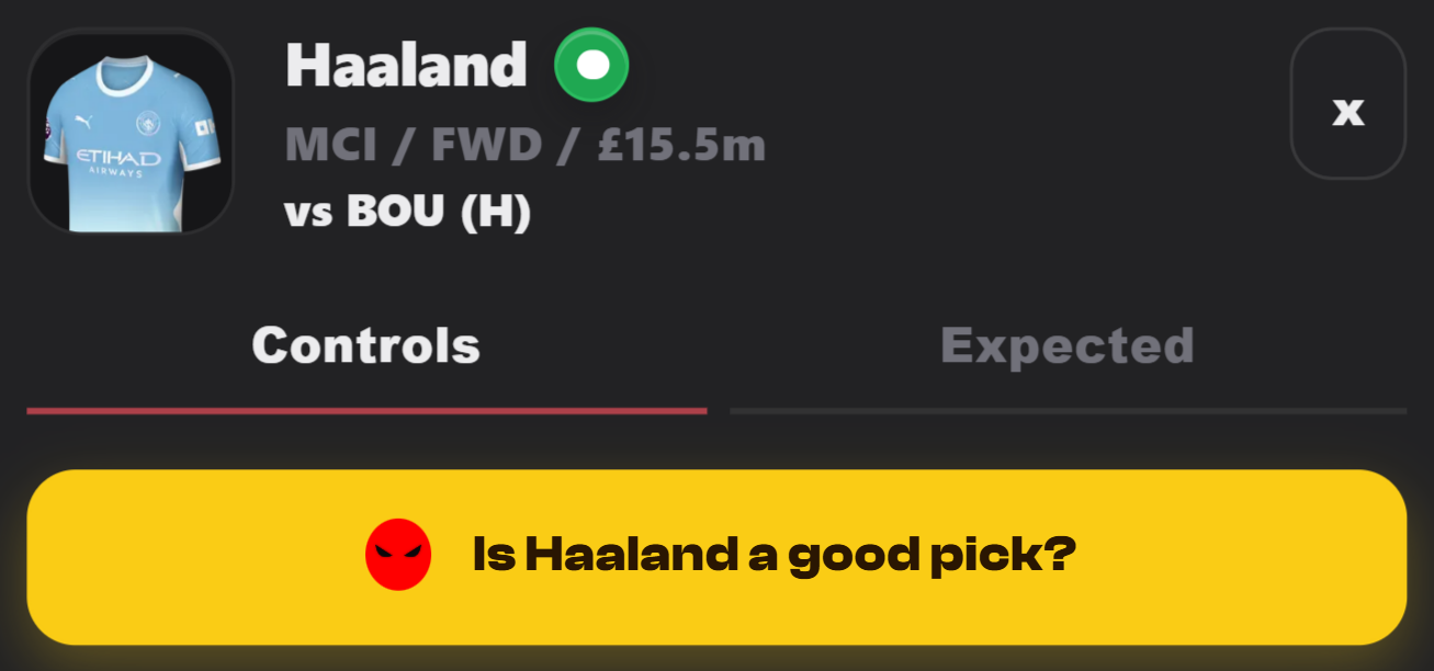 FPL Demon Good Pick tool guide for checking fantasy football players